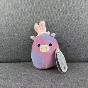 Squishmallows Patty the Cow with Easter Bunny Ears 4"
